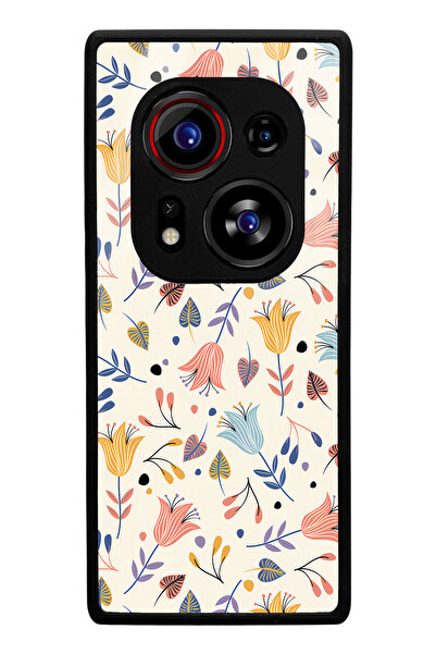 Spoyi Tecno Phantom X2 Pro White Banded Design Glossy Phone Case Compatible