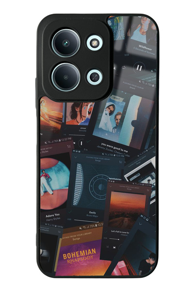 Spoyi Xiaomi Redmi 15C 4G Uyumlu Music Retro Tasarımlı Glossy Telefon Kılıfı