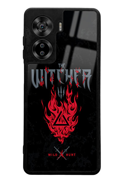 Spoyi Casper Via X40 Compatible Witcher 3 Fire Design Glossy Phone Case