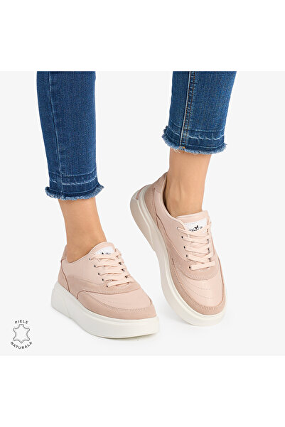 ANGEL BLUE Women's Casual Shoes Made of Leather Multicolor CRL0872 Pink