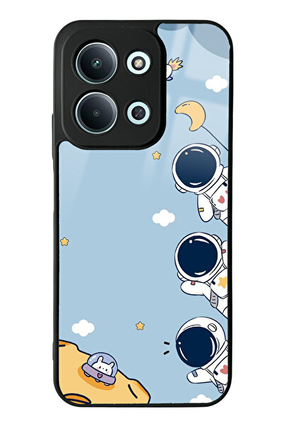 Spoyi Xiaomi Redmi 15C 4g Compatible Mini Astronaut Design Glossy Phone Case