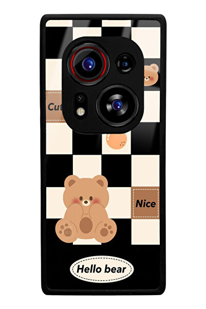 Spoyi Tecno Phantom X2 Pro Hello Bear Design Glossy Phone Case
