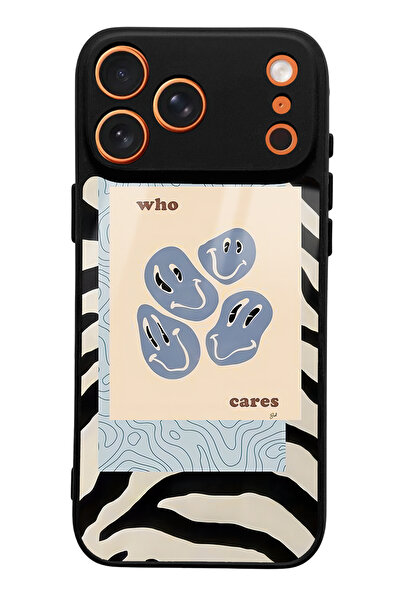 Spoyi iPhone 17 Pro Max Zebra Emoji Design Glossy Phone Case Compatible