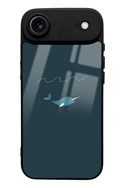Spoyi Glossy Phone Case with Doodle Fish Design Compatible with iPhone 17 Air