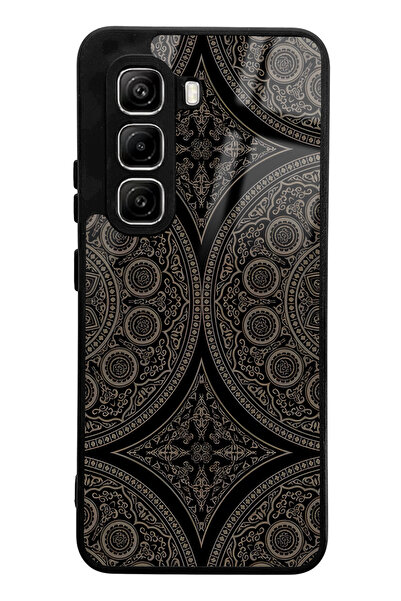 Spoyi Infinix Hot 50 Pro Glossy Phone Case with Ottoman Motif Design