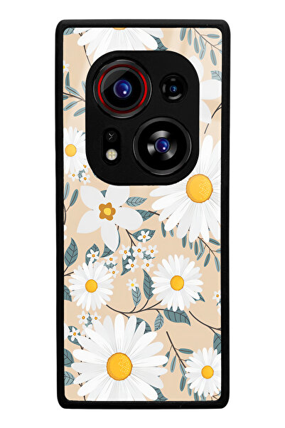 Spoyi Tecno Phantom X2 Pro Large Daisy Design Glossy Phone Case Compatible