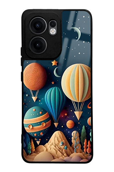 Spoyi Oppo Reno 13F Astral Balloons Design Glossy Phone Case