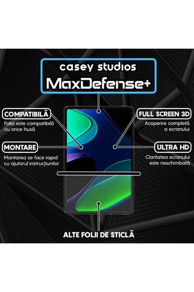 Casey Studios Folie Xiaomi Pad 5 Pro/5, Full Cover, Ultra HD, Anti Zgarieturi, Anti Socuri, Transparenta