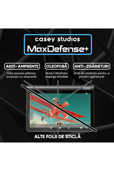 Casey Studios Lenovo Yoga Smart Tab 10.1" Full Cover Ultra HD Screen Protector Anti-Scratch Shockproof Transparent