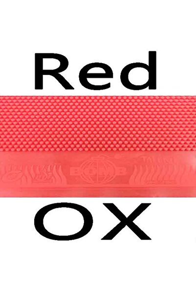 Choice Red Bomb Talent Long Pips-Out Table Tennis (Ping Pong) Rubber Without Sponge Topsheet OX