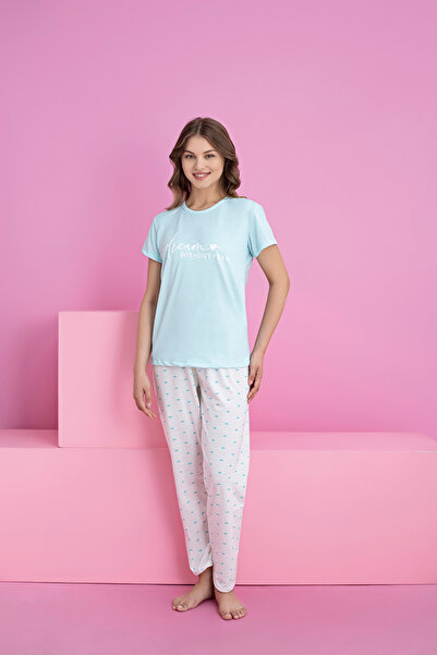 rindahomewear WOMEN'S SUPREME SHORT SLEEVE PAJAMAS SET