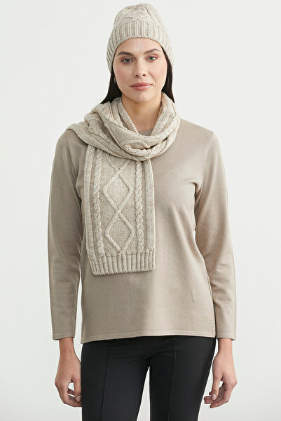 Sementa Knitted Scarf - Light Beige