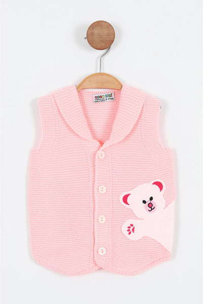 babynow BabyNova Teddy Bear prsluk za bebe i decu sa izvezenim filterom