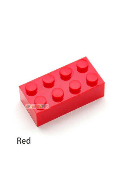 Choice13 مكعبات بناء حمراء 200 قطعة، 2×4، مكعبات بناء سميكة، أشكال تعليمية وإ...