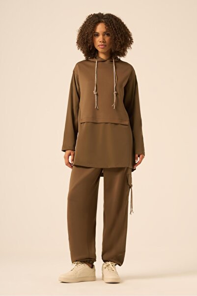 FTZ WOMEN Scuba Spandex Suit Brown 31258