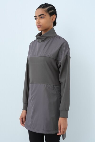 Nihan Dik Yaka Sweat Füme