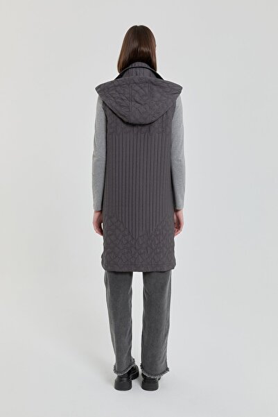 Nihan İnce Kapitone Yelek Antrasit