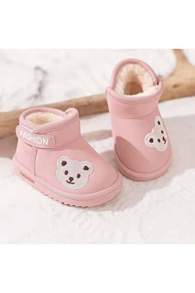 Bebelul Cream booties for babies - The mischievous reindeer
