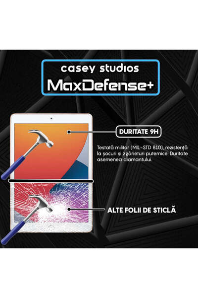 Casey Studios iPad Air 2/1/iPad 6/5 9.7" Full Cover Ultra HD Screen Protector, Anti-Scratch, Anti-Shock, Transparent