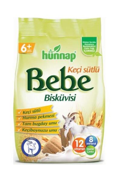 Hünnap Keçi Sütlü Bebe Bisküvisi 200 gr - Standart Standart