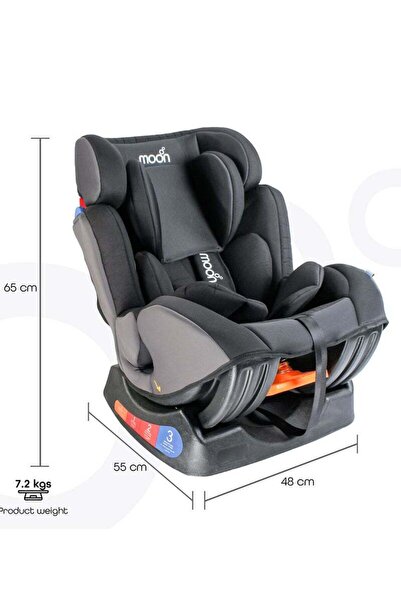 Moon Hefty Convertible Baby Car Seat Group 0/1/2 (0–25kg) – Ash Grey