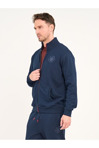 Lee Cooper Hanorac barbat cu fermoar si detalii logo