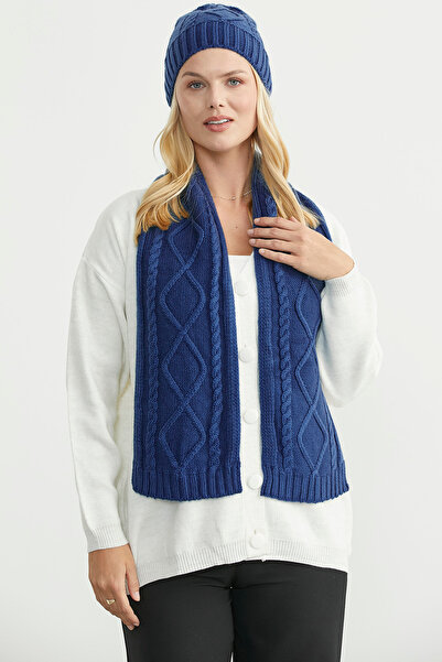 Sementa Knitted Scarf - Indigo