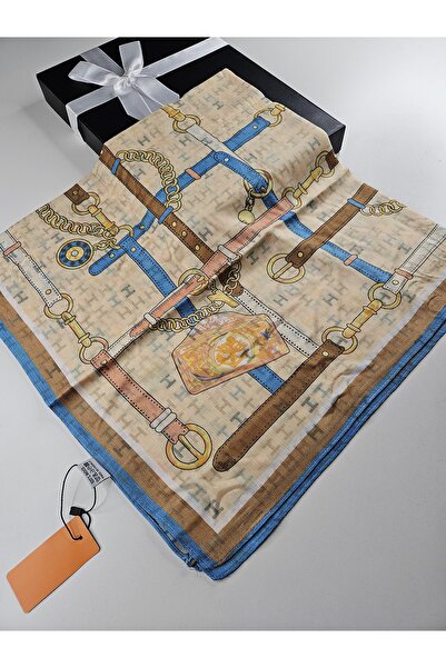 sem oyuncak Luxury Square Wool Scarf Foulard Double Sided 90 X 90 cm