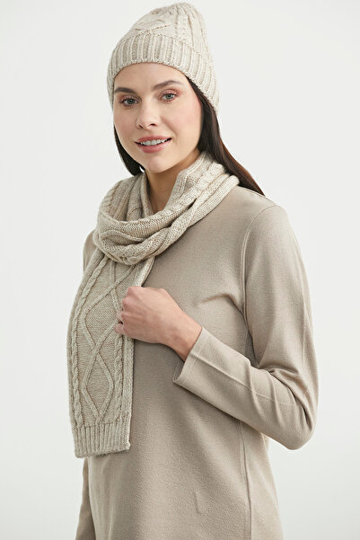 Sementa Knitted Scarf - Light Beige