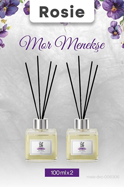 Rosie 2 adet Mor Menekşe Çubuklu Oda Kokusu 100 ml