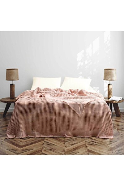 Class-Majoli 100% cotton embossed blanket 240x260 cm, Optimus Ballet Pink