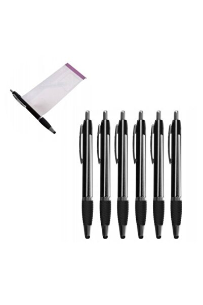 zola Pen set with retractable note sheet, 6 pieces, 2 colours, blue and black lead, tip for screen