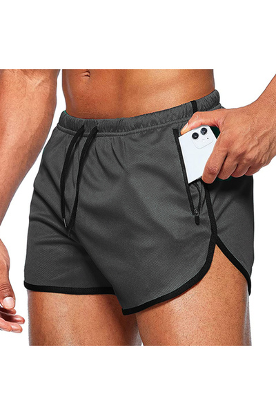 Choice XL(70-80kg) Dark Gray Men Sport Shorts Summer Sportswear Beach Jogging...