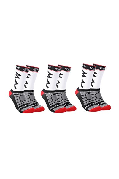 Choice WHITE 3 Pairs Of High-Quality Breathable Sports Socks Suitable For Run...
