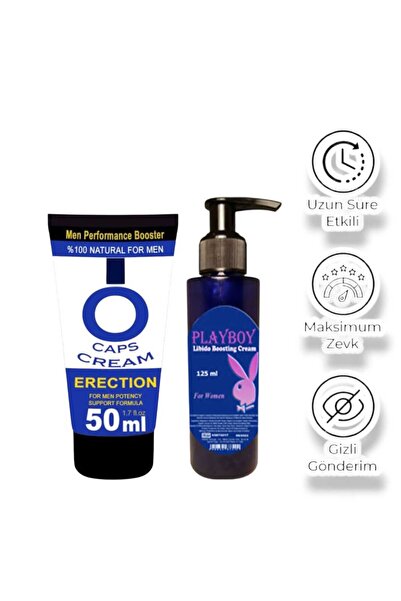 Playboy O Caps Cream Erkekler İçin Etkili Özel Bakım Kremi 50 ml + Bayanlara ...