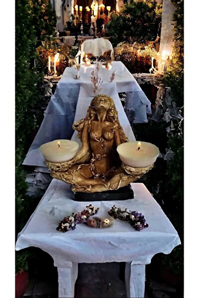 INGA JOSANU Meditasyon Yoga Temalı Dekoratif Mumluk