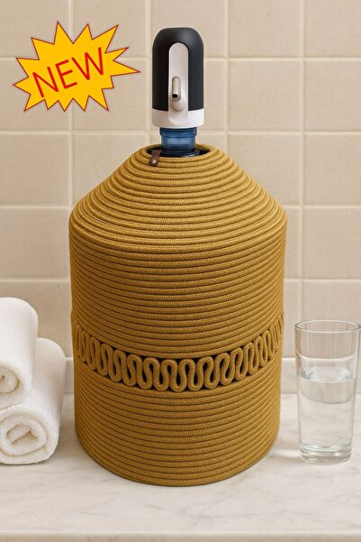 MaVaux Chic Bottle Cover Jute Straw Look, Patterned Bottle Cover