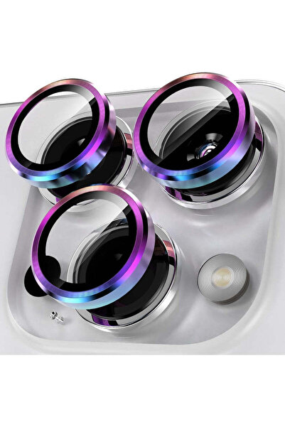 Casey Studios Folie Protectie Lentile Camera iPhone 16 Pro/16 Pro Max, HD, Anti Zgarieturi, Anti Socuri, Curcubeu