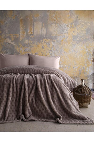 Apricitas HOME Single Person Trusty Mink Jacquard Pattern Blanket 160X220 cm