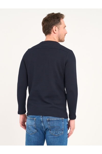 Lee Cooper Men's long-sleeved solid color T-shirt