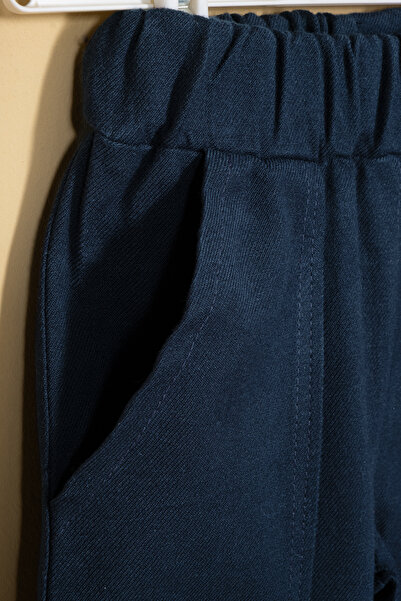 Montisu Erkek Lacivert Kargo Cepli Pantolon % 100 Pamuk