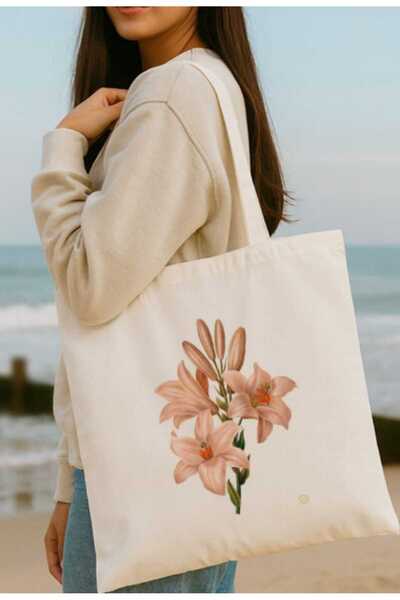 CUSTOM DESIGNED SUBLIMATION PRINTED LINEN FIORA HANGING CLOTH BAG