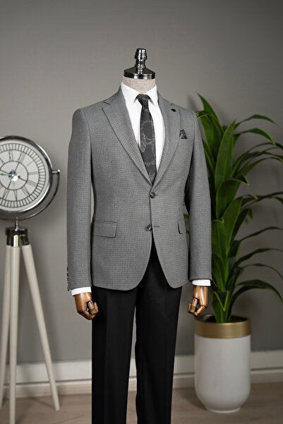Terziayhan Tailor Ayhan Slim Fit Mono Collar Classic Jacket