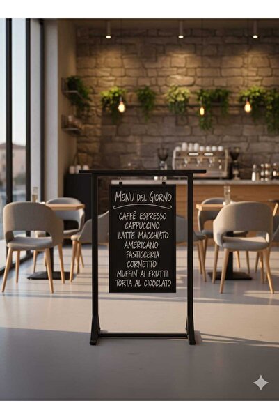 VEO STORE PORTATİF AYAKLI ŞIK MENÜ PANOSU