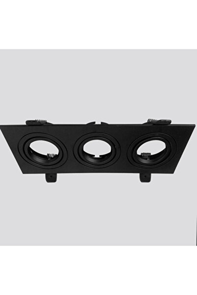 TM A rectangular, anti-glare, black, three-piece spotlight frame measuring 26cm x 9cm creates a beautiful impression and appearance.