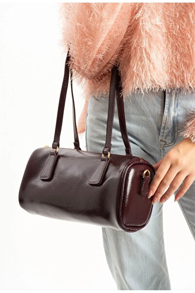 grand coco Women's Stylish Design Burgundy Hand and Shoulder Bag