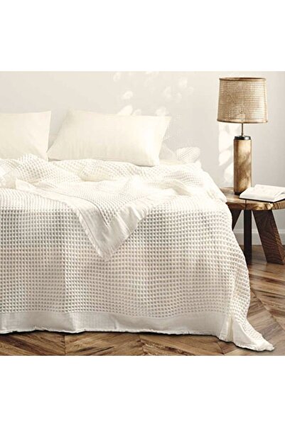 Class-Majoli 100% cotton embossed blanket 240x260 cm, Optimus Cream