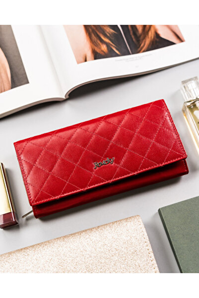 Other Women's leather wallet in landscape orientation with snap closure - Rovicky