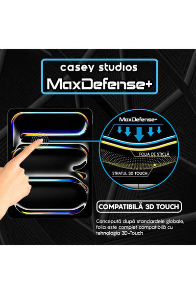 Casey Studios iPad Pro 11 2024 Case, Full Cover, Ultra HD, Anti Scratch, Anti Shock, Transparent