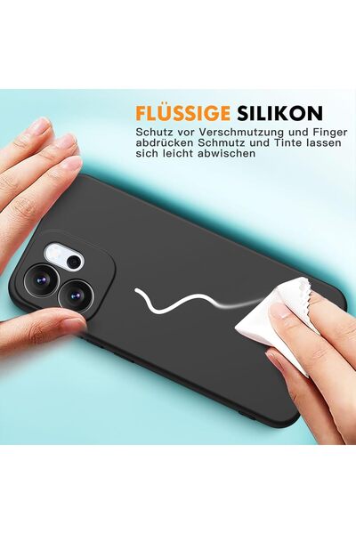 m.tk moveteck Oppo Reno 14F Case Camera Protection Soft Colorful Matte Silicone + 9H Screen Protector Glass 2in1 Set